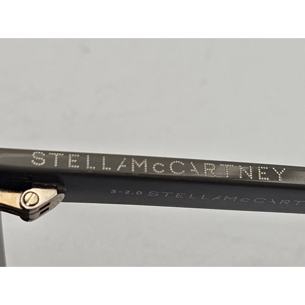 Stella McCartney Gray Sunglasses with Gold Chain Detail